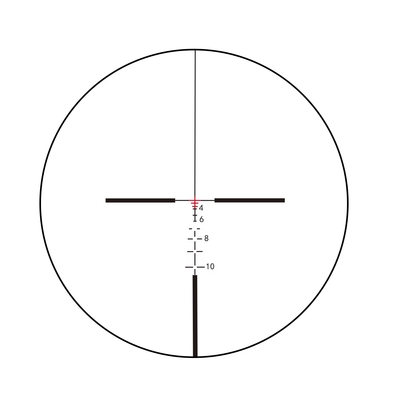 155 mm de longitud Prismático de alcance de caza 4x32 con láser rojo y Mini Red Dot