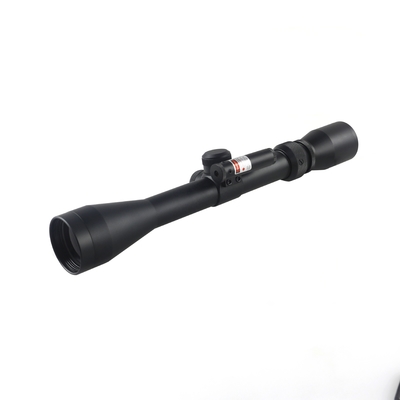 310 mm de longitud óptica de caza 3-9x40 con láser rojo pequeño y 11 mm/22 mm de anchura de la base