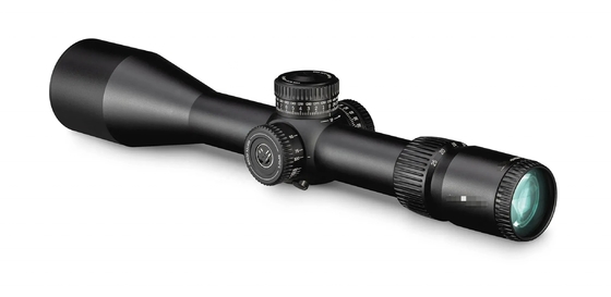 Vórculo óptico 5-25x56FFP 34mm con retícula de vidrio y diámetro de lente objetivo de 56mm