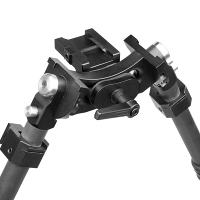 Bipod ajustable retráctil para el alcance de caza de 22 mm Centro de altura 18-25cm Aluminio