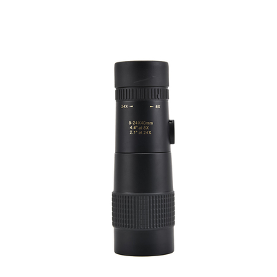 2m enfoque cercano 8-24x40 Zoom Monocular de largo alcance con trípode para teléfono
