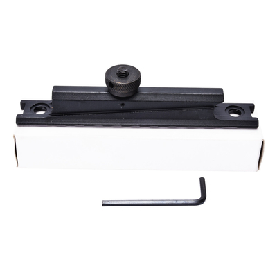 Base de aluminio negro mate 21 mm montaje de alcance de caza con conector de nuez de pulgar.