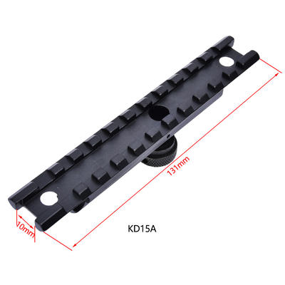 Espejo táctico negro mate Montaje de ranura de 11 mm Mantenimiento de manija de transporte Adaptador de montaje Fácil instalación