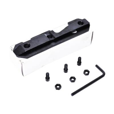 Adaptador de base de anchura de 25 mm para un fácil montaje en accesorios de óptica táctica de ranura de 11 mm