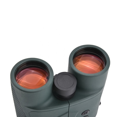Telescopio binocular 10X42 con detector de distancia láser para caza y golf