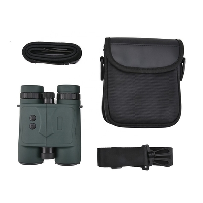 Telescopio binocular 10X42 con detector de distancia láser para caza y golf