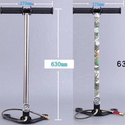 Bomba de aire manual de alta presión 4500psi 300bar Negro para combustible de gasolina