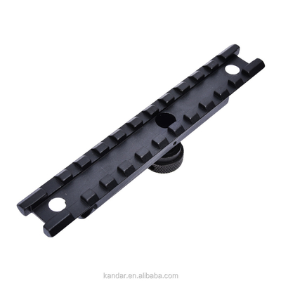 Caza Negro 11 mm a 20 mm Conversión Adaptador Montar con conector Knurled Nut del pulgar