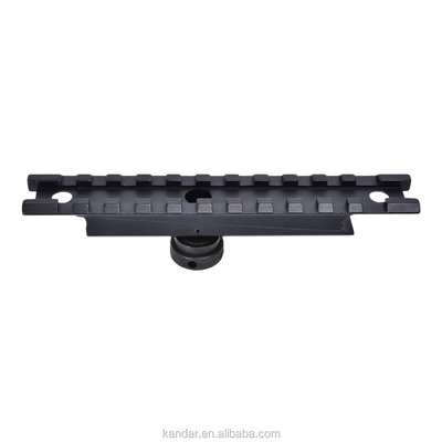 Caza Negro 11 mm a 20 mm Conversión Adaptador Montar con conector Knurled Nut del pulgar