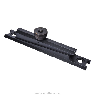 Caza Negro 11 mm a 20 mm Conversión Adaptador Montar con conector Knurled Nut del pulgar