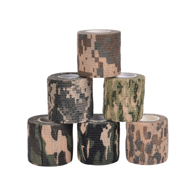 Caza al aire libre Acampada Camo resistente al calor cinta autoadhesiva con tejidos no tejidos