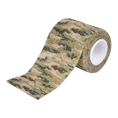 Caza al aire libre Acampada Camo resistente al calor cinta autoadhesiva con tejidos no tejidos