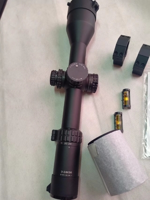 1200G Material de tubo de aluminio para aeronaves 3-24x56 Visión de caza con lente óptica FFP ED