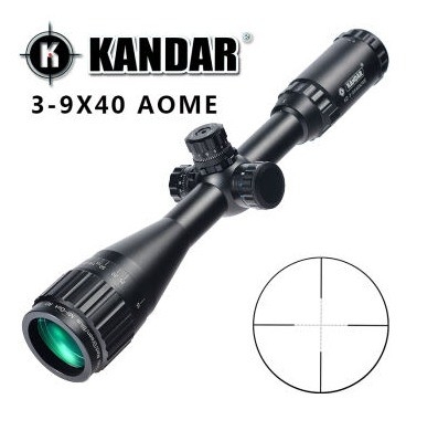 3-9X40 Iluminación AO Objetivos de caza con diseño a prueba de agua y niebla