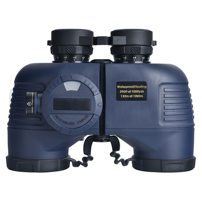 Binoculares de alta ampliación 7X50 con brújula de diseño impermeable y telémetro