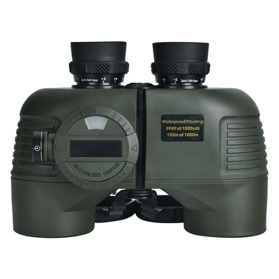 Binoculares impermeables de 7x50 con telémetro interno para navegación Pesca Deportes acuáticos