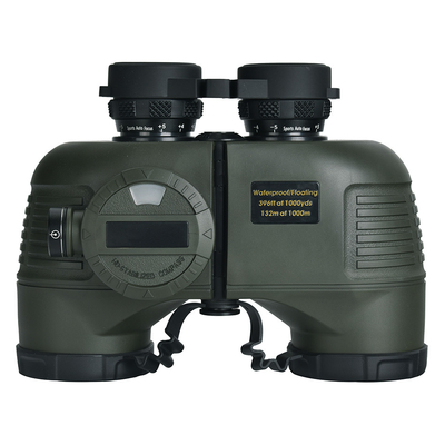Binoculares impermeables de 7x50 con telémetro interno para navegación Pesca Deportes acuáticos