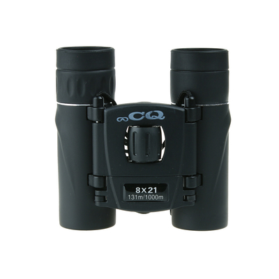 Compacto plegable QC 8X21 binoculares estudiantiles con enfoque cercano 6.4m y alivio del ojo 10mm