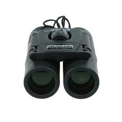 Compacto plegable QC 8X21 binoculares estudiantiles con enfoque cercano 6.4m y alivio del ojo 10mm