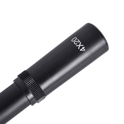 Potencia máxima de salida 0 4X20 Objetivos de caza con montaje de 21 mm y diámetro del objetivo de 20 mm