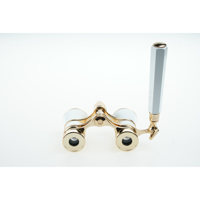 Telescopio de metal antiguo anteojos binoculares antiguos para ópera 3x25 pupila de salida 8.3mm