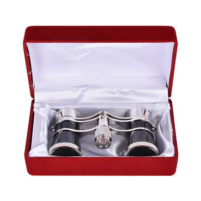 3x Magnificación Mini Telescopio de Metal Noble para las carreras de caballos 3x25