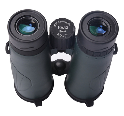 Telescopio verde 10x42 a prueba de agua y niebla para caza senderismo deportes al aire libre binocular