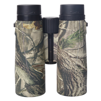 Emouflage verde 12x42 impermeable y antifog bincular con telescopio de mirillas giratorias