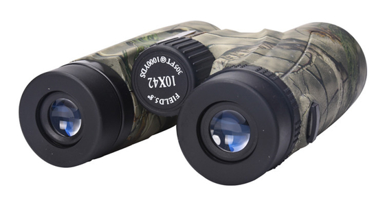 Emouflage verde 12x42 impermeable y antifog bincular con telescopio de mirillas giratorias