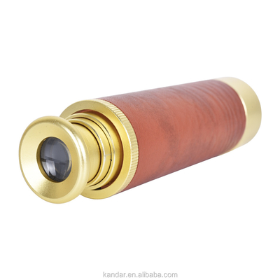 181g Telescopio de navegación monocular portátil de latón espejo expandible 26x32 Telescopio para óptica