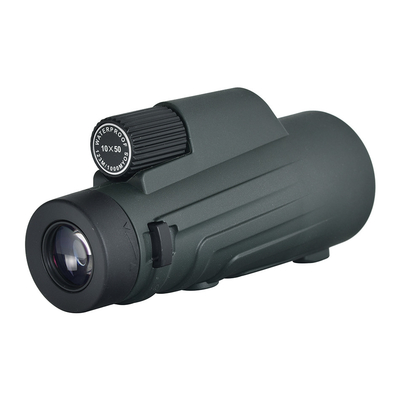 Monocular verde impermeable 10X50 para caza y deportes