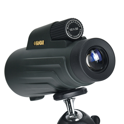 Monocular verde impermeable 10X50 para caza y deportes