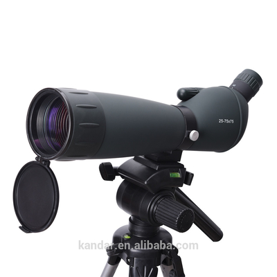 Monocular zoom de alta definición de vidrio y nylon de 75x75 para el alcance de observación astronómica