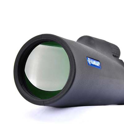 Telescopio monocular de largo alcance de 12x50 con clip de trípode y recubrimiento de lente doble.