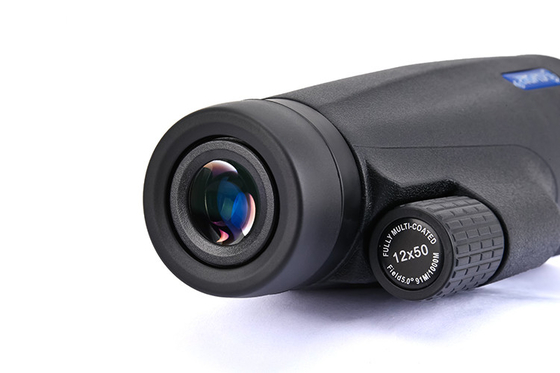 Telescopio monocular de largo alcance de 12x50 con clip de trípode y recubrimiento de lente doble.