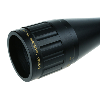 25.4mm Diámetro del tubo 4-16x50 Vistas de caza tácticas de largo alcance con retículo de vidrio