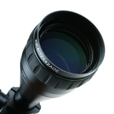 KH 4-12x42 Alcance AOE con pupila de salida de 3,5-10,5 mm y visores de iluminación RGB M-Dot