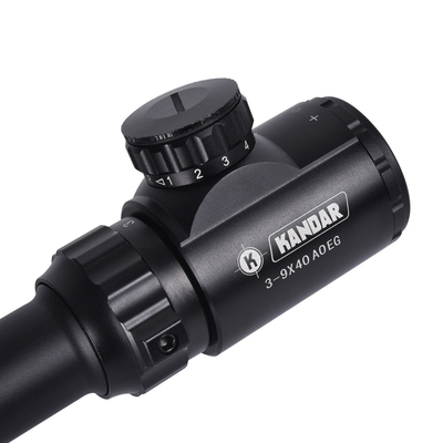 Fotografía al aire libre 3-9x40 Alcance con visión iluminada RGB y lente objetivo de 40 mm