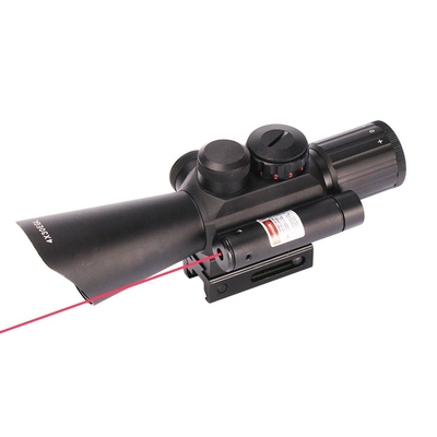 4X30EGL Alcance de caza con láser rojo y ajustes fáciles de viento/elevación