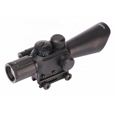4X30EGL Alcance de caza con láser rojo y ajustes fáciles de viento/elevación
