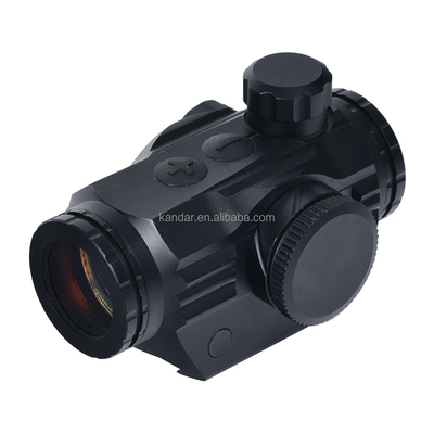 1x Mini Red Dot Sight para iluminación de caza 6 niveles Tipo de botón rojo de empuje