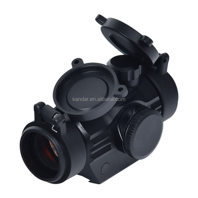 1x Mini Red Dot Sight para iluminación de caza 6 niveles Tipo de botón rojo de empuje