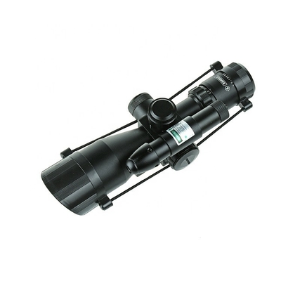 F.O.V. 11°-38° Visión iluminada de caza 2.5-10X40 con visión láser verde