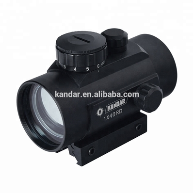 Lente de objetivo de 40 mm Knadar 1x40RD Red Dot Visión de precisión de aluminio de aleación óptica