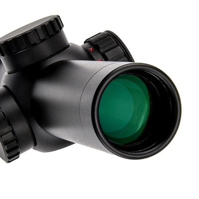 1-4x24 Iluminado Táctico de 30 mm Tubo de vidrio Retículo de alcance con potencia de salida máxima 0