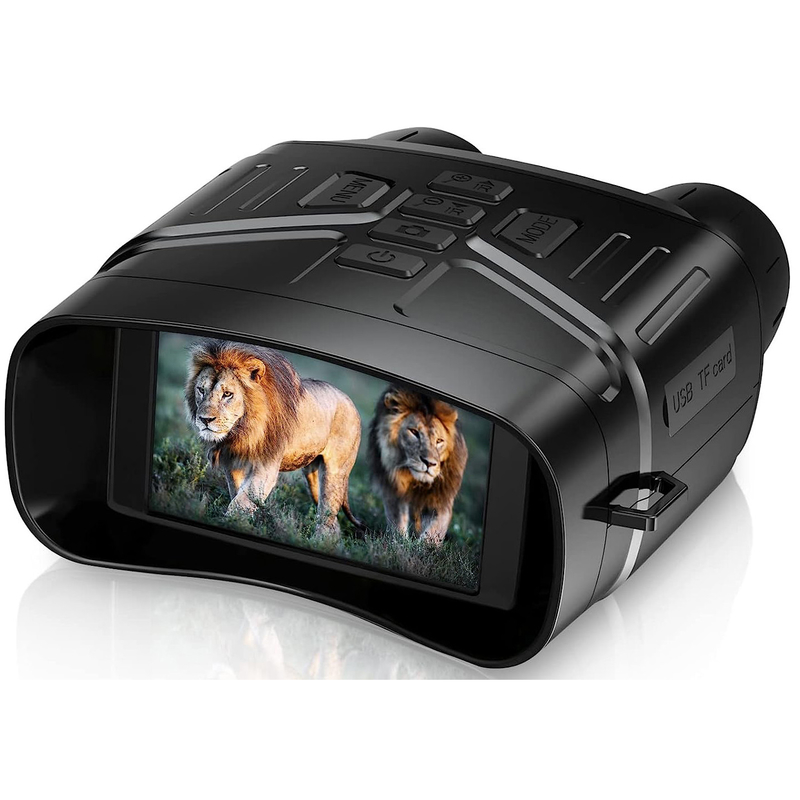 Captura fotos y vídeos claros con binoculares de visión nocturna 4K ABS de pantalla grande de 3'