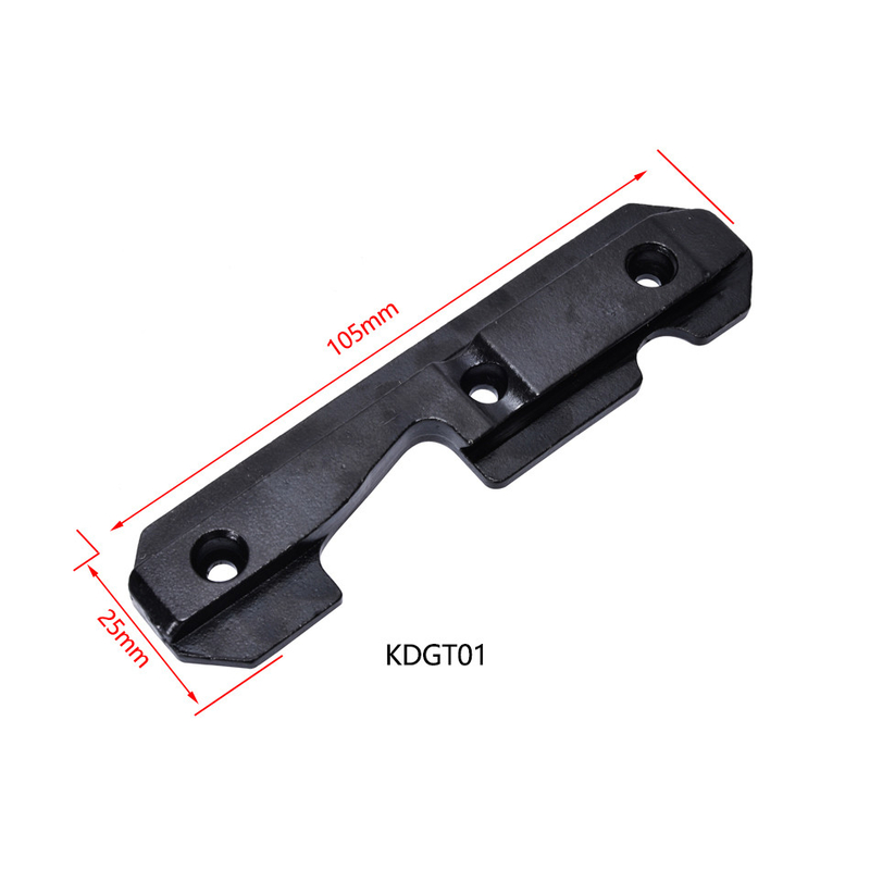 Adaptador de base de anchura de 25 mm para un fácil montaje en accesorios de óptica táctica de ranura de 11 mm