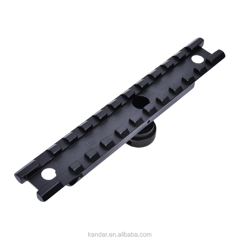 Caza Negro 11 mm a 20 mm Conversión Adaptador Montar con conector Knurled Nut del pulgar