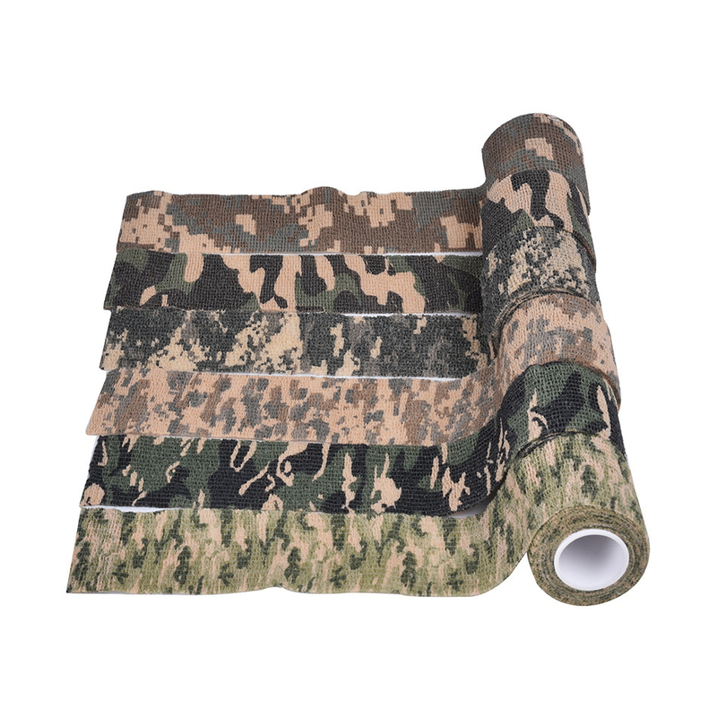 Caza al aire libre Acampada Camo resistente al calor cinta autoadhesiva con tejidos no tejidos
