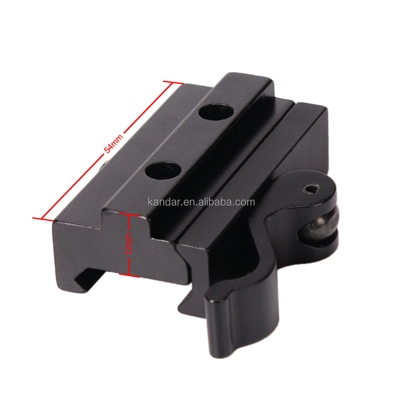 Adaptador de montaje Riser totalmente metálico para 21 mm a 11 mm Bracket de sujeción en aleación de aluminio negro